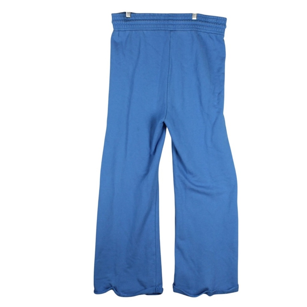 Free People Sweatpants Women Size Large Drawstring Comfy Lounge Wide Legs Blue - Picture 4 of 11